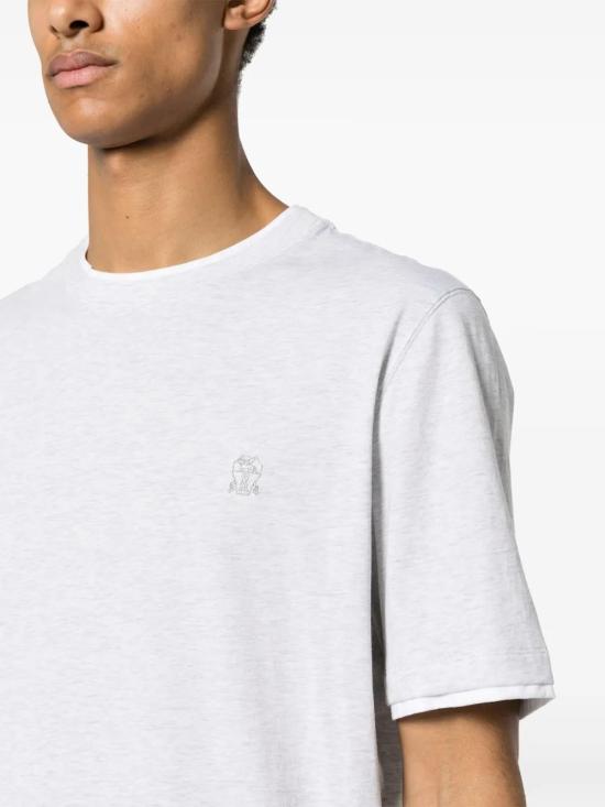  브루넬로 쿠치넬리 반팔 티셔츠 M0B137427GCFP70 - BRUNELLO CUCINELLI