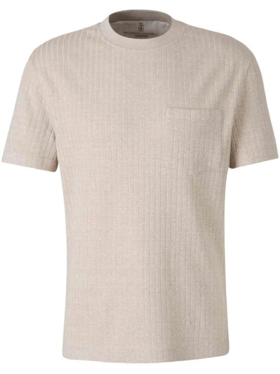  브루넬로 쿠치넬리 반팔 티셔츠 MW8651376MW8651376 beige