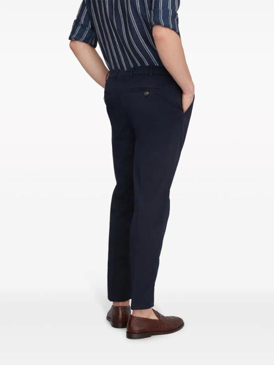  브루넬로 쿠치넬리 미드 라이즈 슬림 핏 치노 치노 팬츠 M289LI1770C2517 - BRUNELLO CUCINELLI