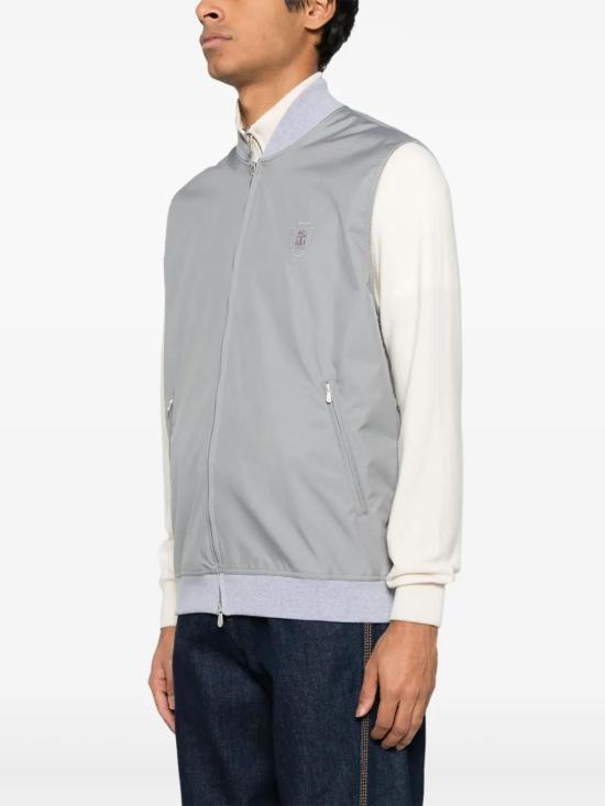  브루넬로 쿠치넬리 베스트 MB4229083TCJT77 grey - BRUNELLO CUCINELLI