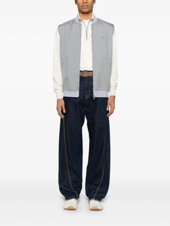  브루넬로 쿠치넬리 베스트 MB4229083TCJT77 grey - BRUNELLO CUCINELLI