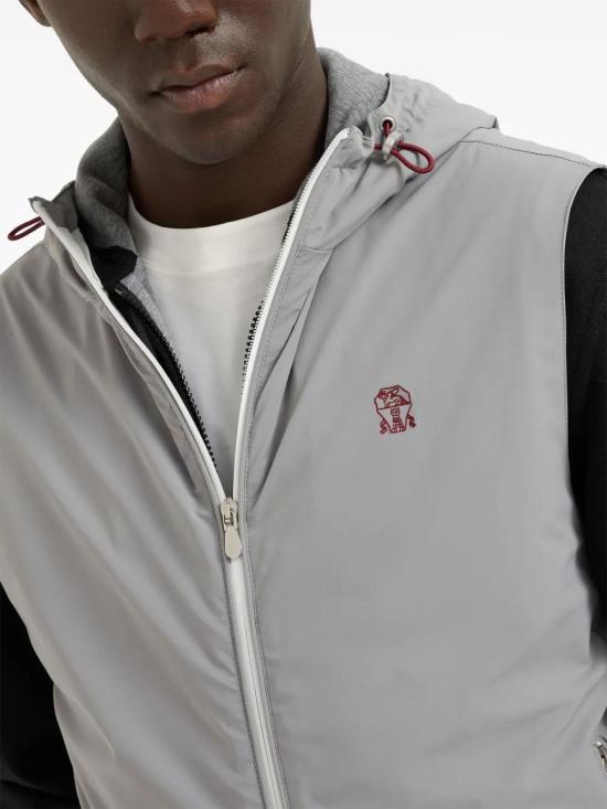  브루넬로 쿠치넬리 베스트 MM49A7450GC1704 grey - BRUNELLO CUCINELLI