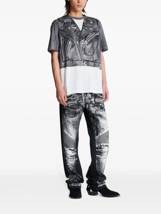  발망 반팔 티셔츠 EH1EG010GE40 white - BALMAIN