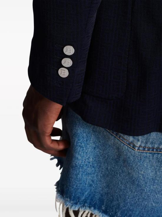  발망 수트 자켓 CH1SI163JH31 navy - BALMAIN