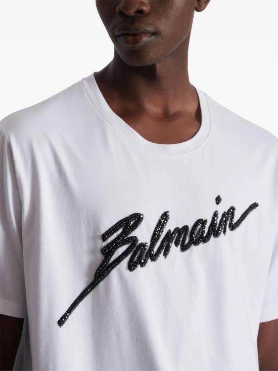  발망 반팔 티셔츠 EH1EH175PC70 - BALMAIN