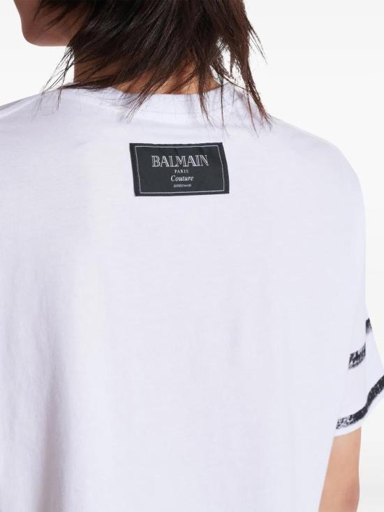  발망 반팔 티셔츠 EH1EG010GE35 white - BALMAIN