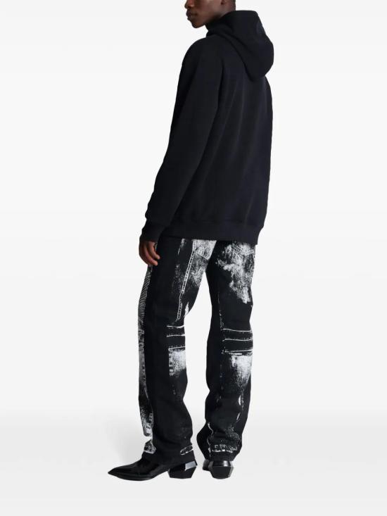  발망 후드 티셔츠 EH1JT047BC86 black - BALMAIN