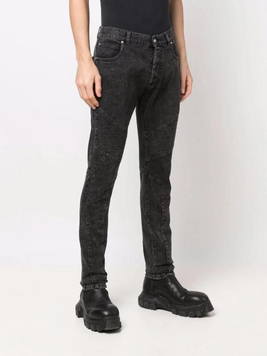  발망 데님 팬츠 XH1MG065DB67 black - BALMAIN