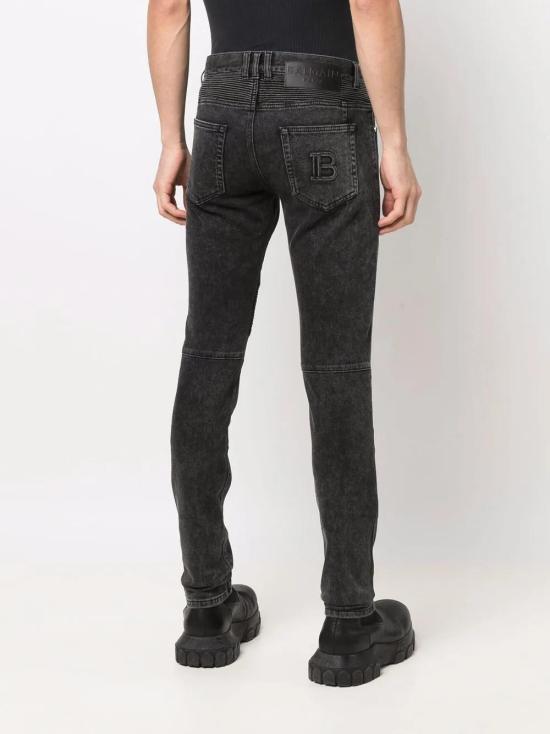  발망 데님 팬츠 XH1MG065DB67 black - BALMAIN