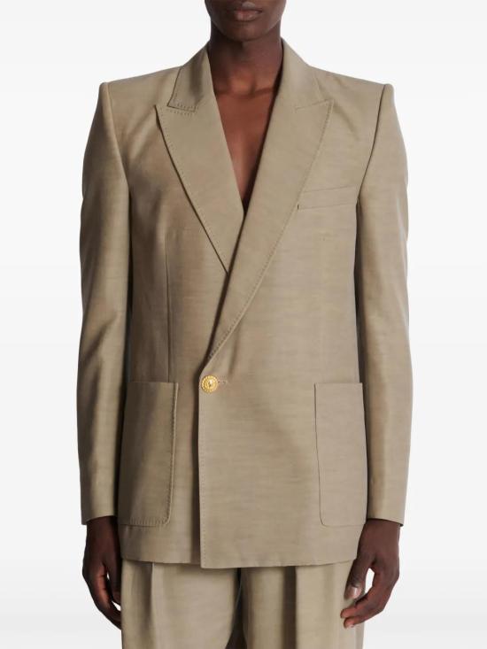 발망 수트 자켓 EH1SG201VH50 taupe - BALMAIN