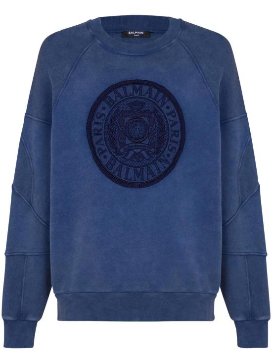  발망 긴팔 티셔츠 EH1JS007BC89 indigo