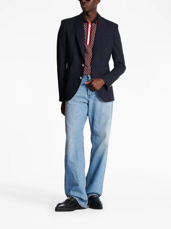  발망 수트 자켓 BH1SI315WB12 navy - BALMAIN