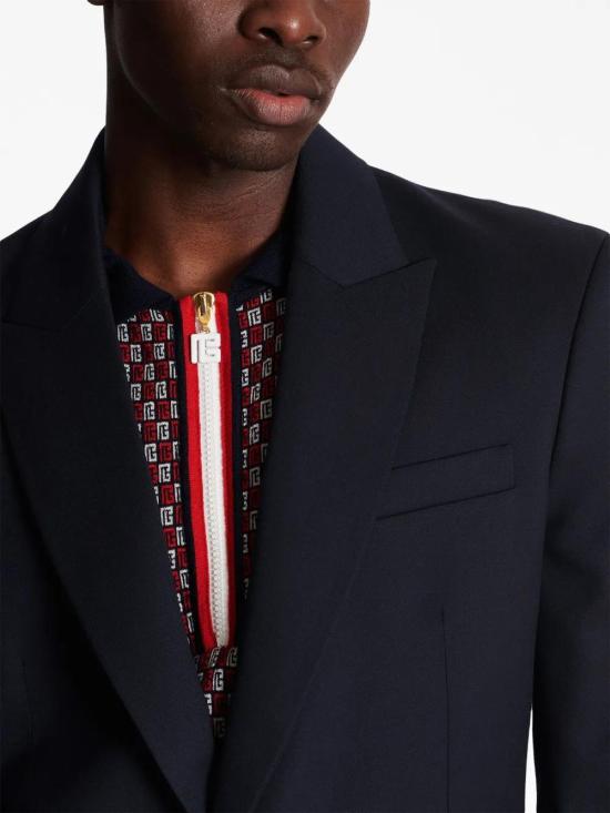  발망 수트 자켓 BH1SI315WB12 navy - BALMAIN