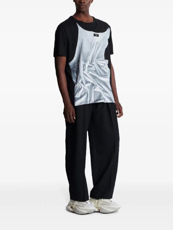  발망 반팔 티셔츠 EH1EG028GE37 black - BALMAIN