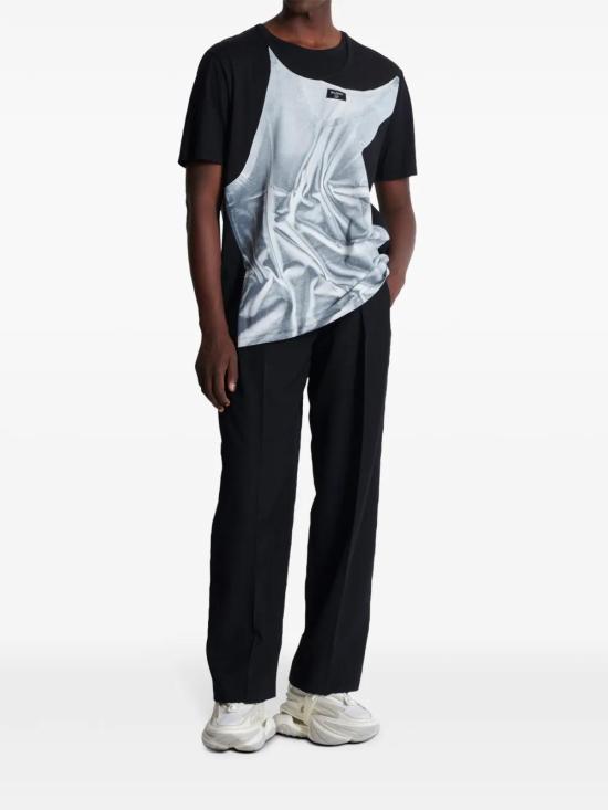  발망 반팔 티셔츠 EH1EG028GE37 black - BALMAIN