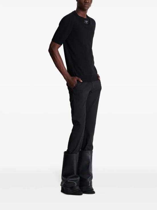  발망 반팔 티셔츠 EH1AL027KH92 black - BALMAIN