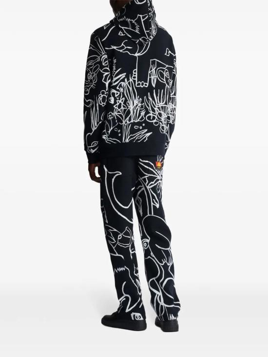  발망 후드 티셔츠 DHAJT047GD87 black - BALMAIN