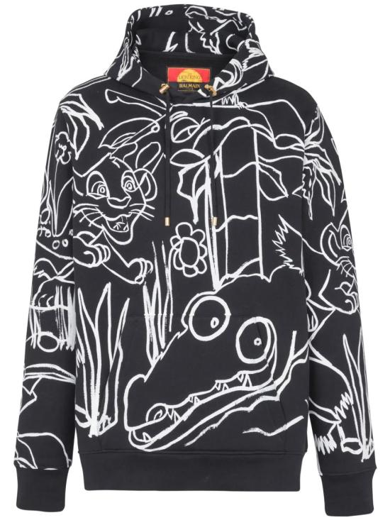  발망 후드 티셔츠 DHAJT047GD87 black