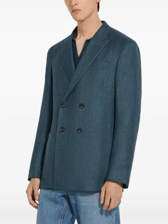  에르메네질도제냐 수트 자켓 959N70A910JDN0 navy - ERMENEGILDO ZEGNA