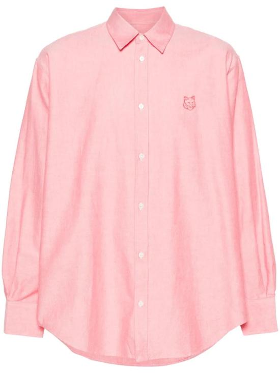  메종키츠네 긴팔 셔츠 MM00405WC2047 salmon