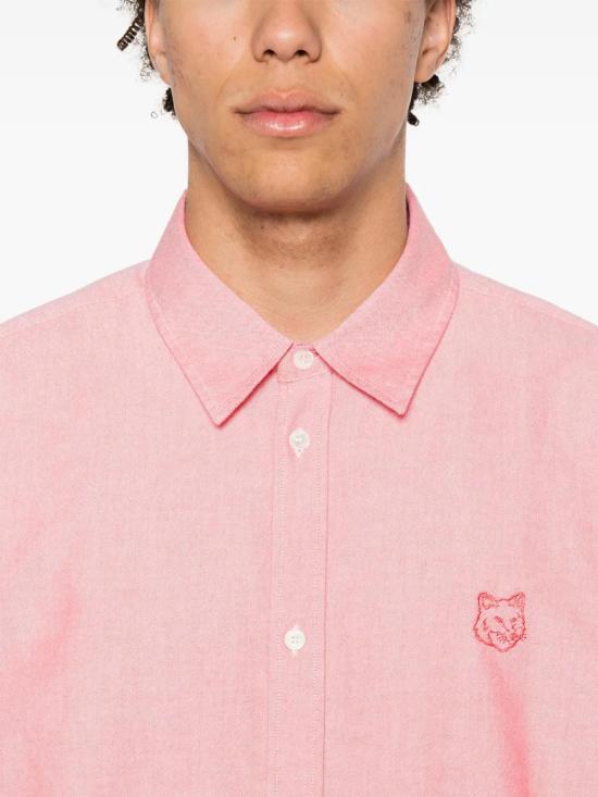  메종키츠네 긴팔 셔츠 MM00405WC2047 salmon - MAISON KITSUNE