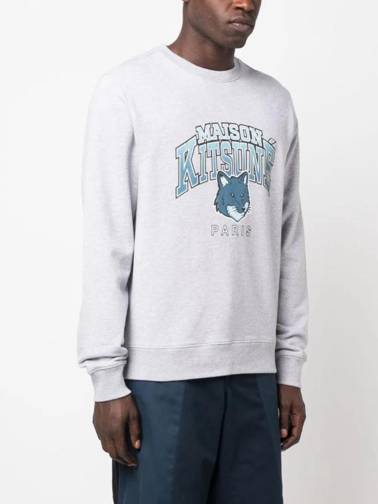  메종키츠네 긴팔 티셔츠 LM00305KM0001 grey - MAISON KITSUNE