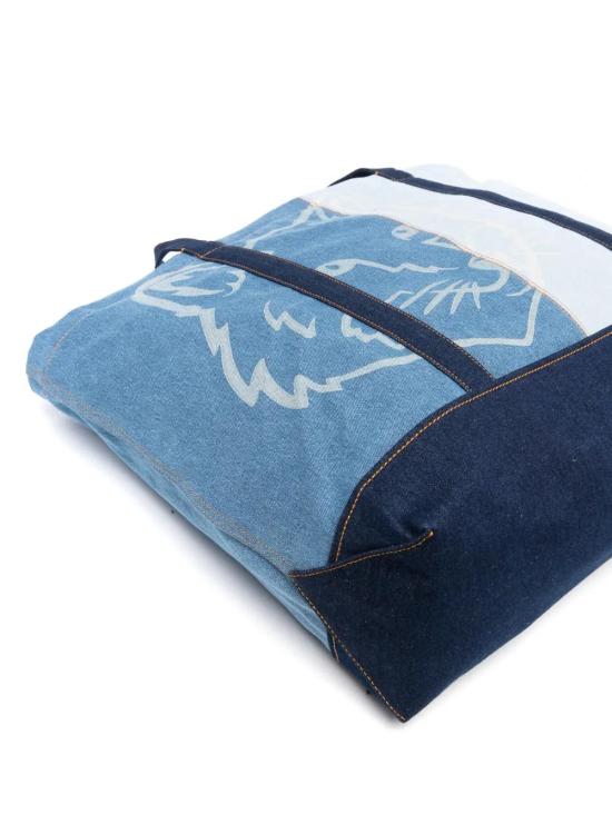  메종키츠네 토트백 MW05109WW5022 indigo - MAISON KITSUNE