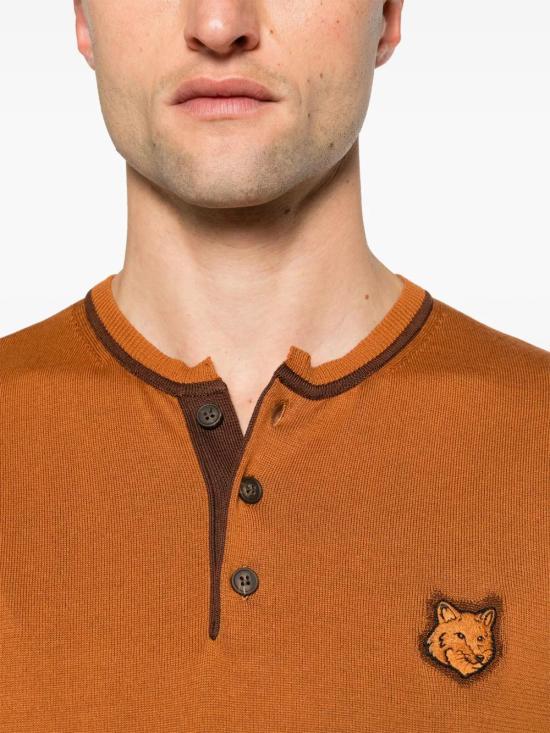  메종키츠네 스웨터 MM00802KT1103 tobacco - MAISON KITSUNE