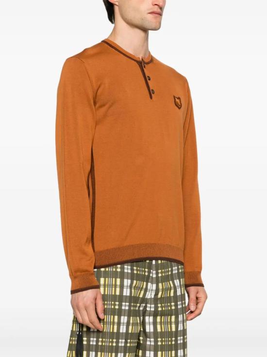  메종키츠네 스웨터 MM00802KT1103 tobacco - MAISON KITSUNE