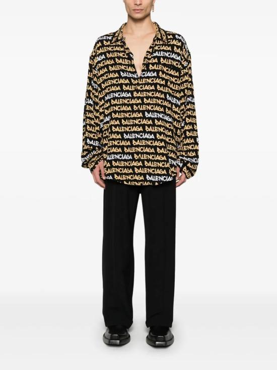  발렌시아가 긴팔 셔츠 681812TRLJ3 black - BALENCIAGA