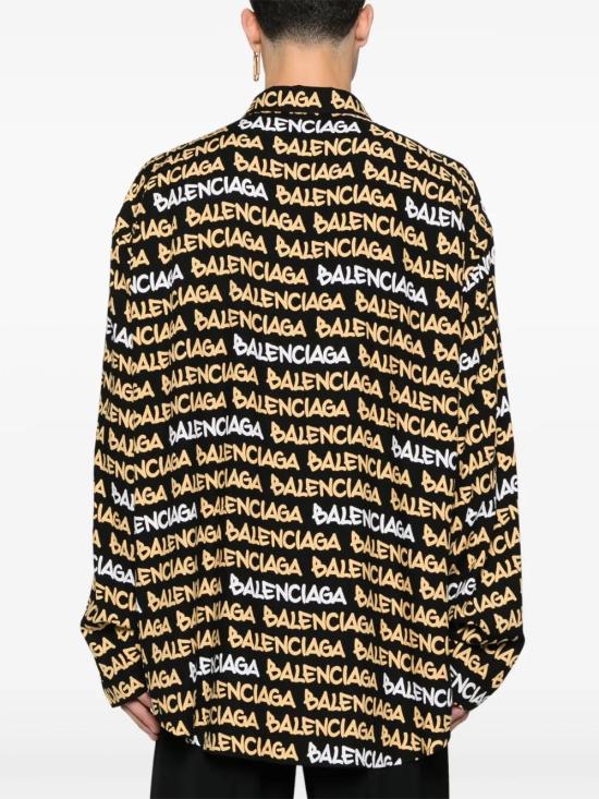  발렌시아가 긴팔 셔츠 681812TRLJ3 black - BALENCIAGA