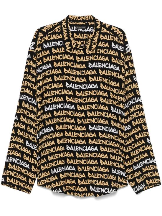  발렌시아가 긴팔 셔츠 681812TRLJ3 black