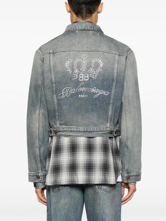  발렌시아가 데님 자켓 793895TJW95 powder - BALENCIAGA