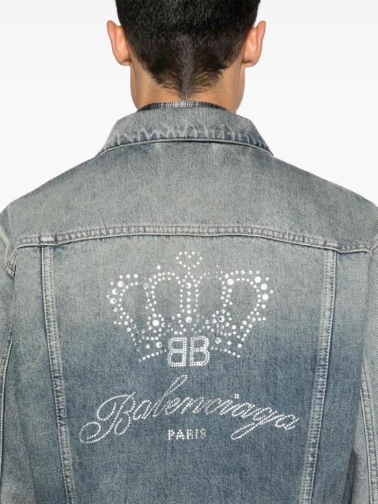  발렌시아가 데님 자켓 793895TJW95 powder - BALENCIAGA