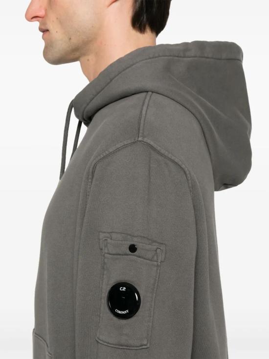  씨피 컴퍼니 후드 티셔츠 18CMSS099A110044R dark grey - C.P. COMPANY