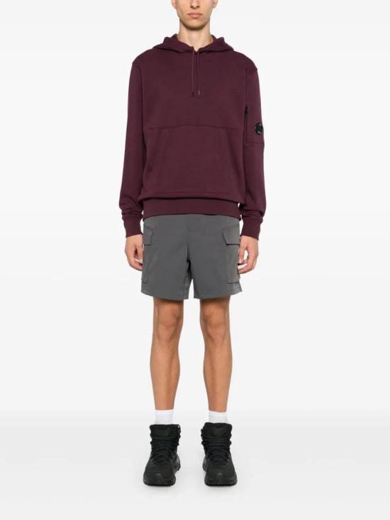  씨피 컴퍼니 후드 티셔츠 17CMSS024A005086W plum - C.P. COMPANY