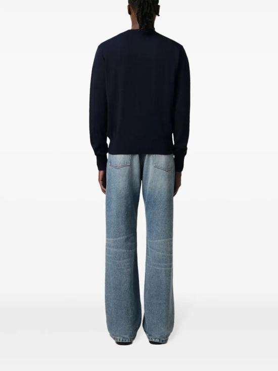  아미 스웨터 E25BFHKS111KN0025 navy - AMI