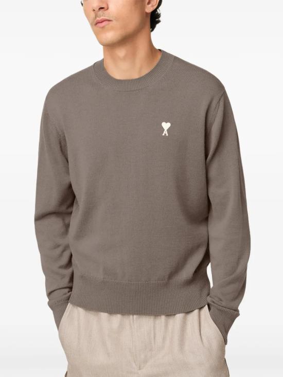  아미 스웨터 E25HKS121KN0025 taupe - AMI