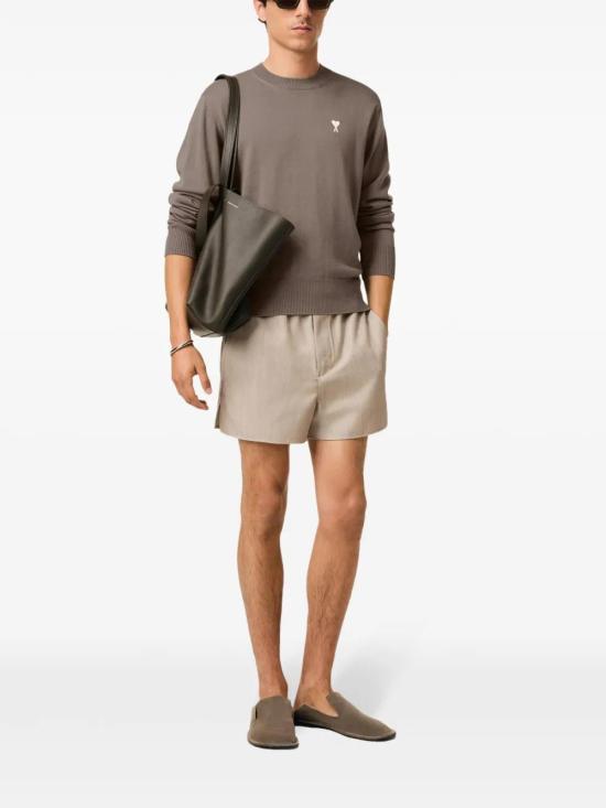  아미 스웨터 E25HKS121KN0025 taupe - AMI