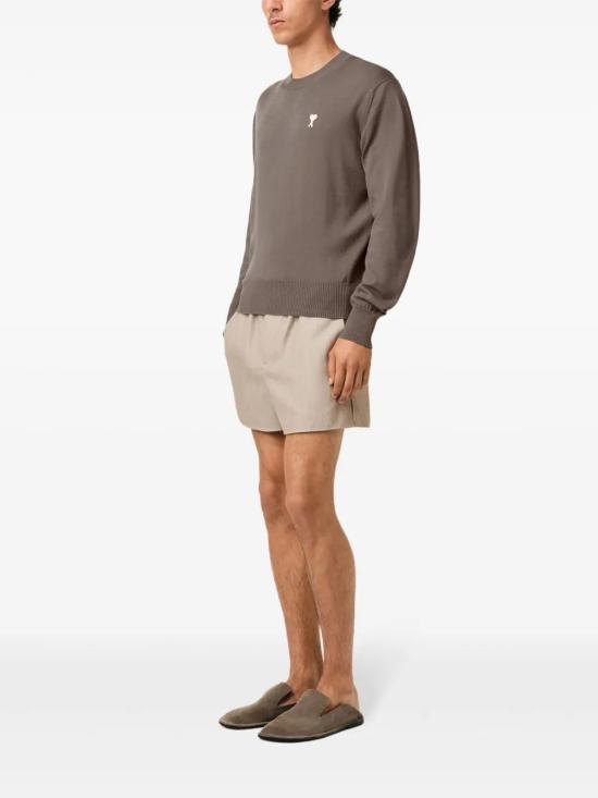  아미 스웨터 E25HKS121KN0025 taupe - AMI