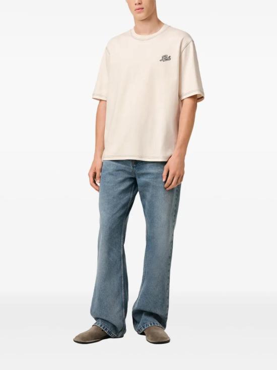  아미 반팔 티셔츠 E25HTS029JE0118 cream - AMI