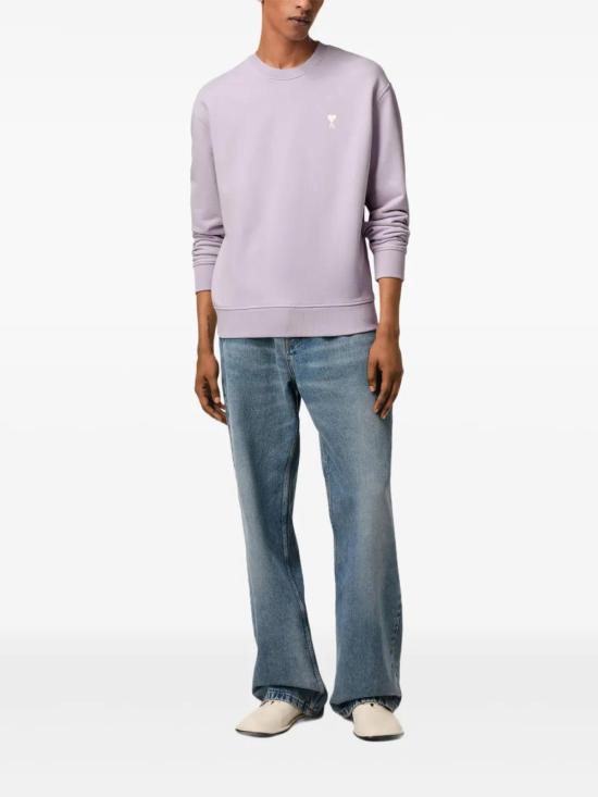  아미 긴팔 티셔츠 E25HSW060730 lavender - AMI