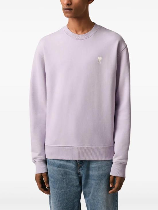  아미 긴팔 티셔츠 E25HSW060730 lavender - AMI