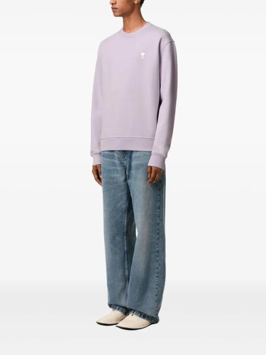  아미 긴팔 티셔츠 E25HSW060730 lavender - AMI