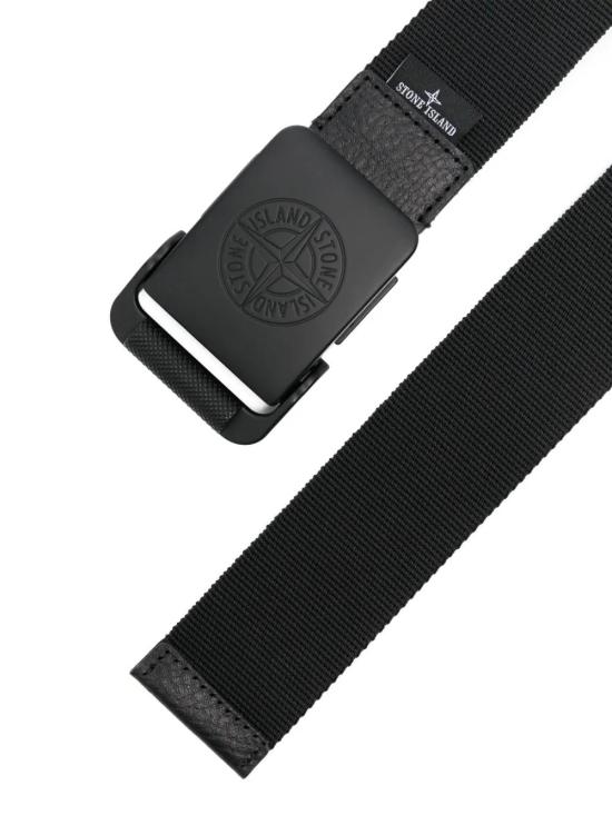  스톤 아일랜드 가죽 벨트 K1S159300948S0073 black - STONE ISLAND