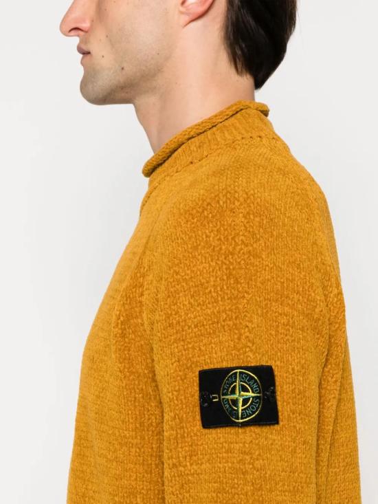  스톤 아일랜드 스웨터 8115557A9 dark yellow - STONE ISLAND