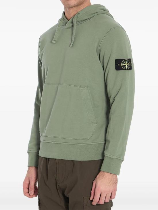  스톤 아일랜드 후드 티셔츠 K1S156100045S0051 green - STONE ISLAND