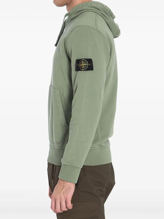  스톤 아일랜드 후드 티셔츠 K1S156100045S0051 green - STONE ISLAND
