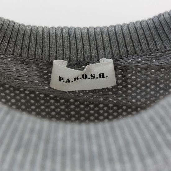 25SS 파로쉬 반팔 티셔츠 D540882COBALTO018 GREY - PAROSH