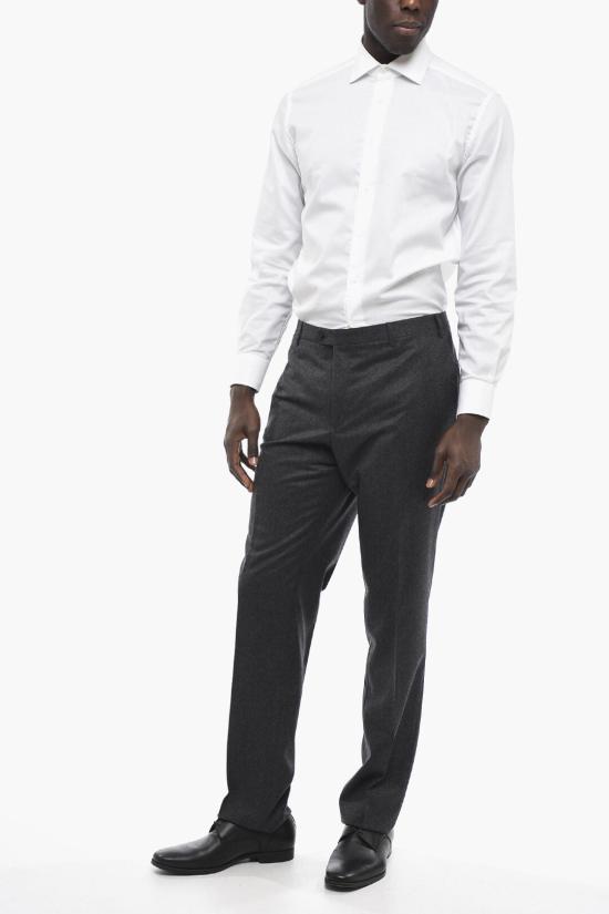  꼬르넬리아니 스트레이트 팬츠 825201 8988111 015 Gray - CORNELIANI